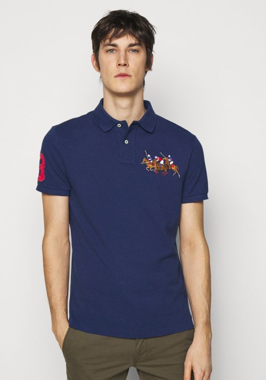 Polo Ralph Lauren Polo Μπλούζα της σειράς Triple Pony - 710814437 003 Navy