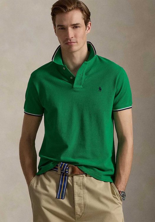 Polo Ralph Lauren Polo Μπλούζα Stripe - 710842621 504 Green