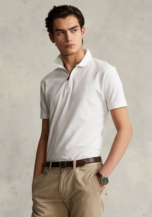 Polo Ralph Lauren Μπλούζα της σειράς Quarter Zip - 710842622 002 White