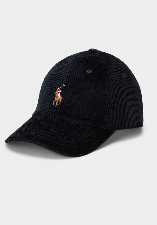 Polo Ralph Lauren Καπέλο της σειράς Corduroy - 710847175 005 Black