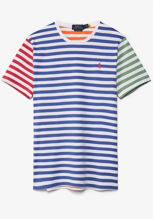 Polo Ralph Lauren Κοντομάνικο T Shirt της σειράς Stripe - 710860601 001 White MU