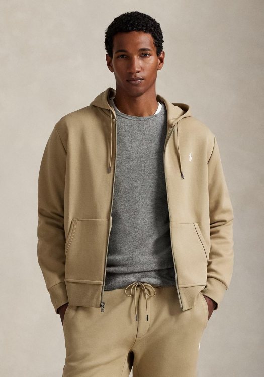 Polo Ralph Lauren Ζακέτα με κουκούλα της σειράς Double-Knit - 710881517 094 Surrey Tan