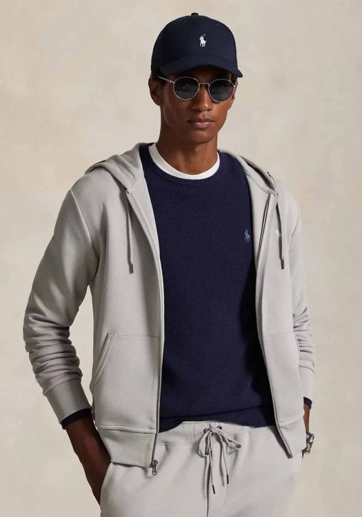 Polo Ralph Lauren Ζακέτα με κουκούλα Double-Knit - 710881517 092 Grey