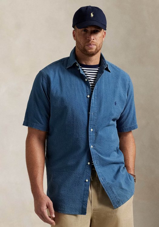 Polo Ralph Lauren Πουκάμισο της σειράς Seersucker - 710906575 002 Indigo Blue