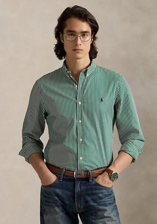 Polo Ralph Lauren Πουκάμισο της σειράς Stripe - 710929344 024  New Forest White