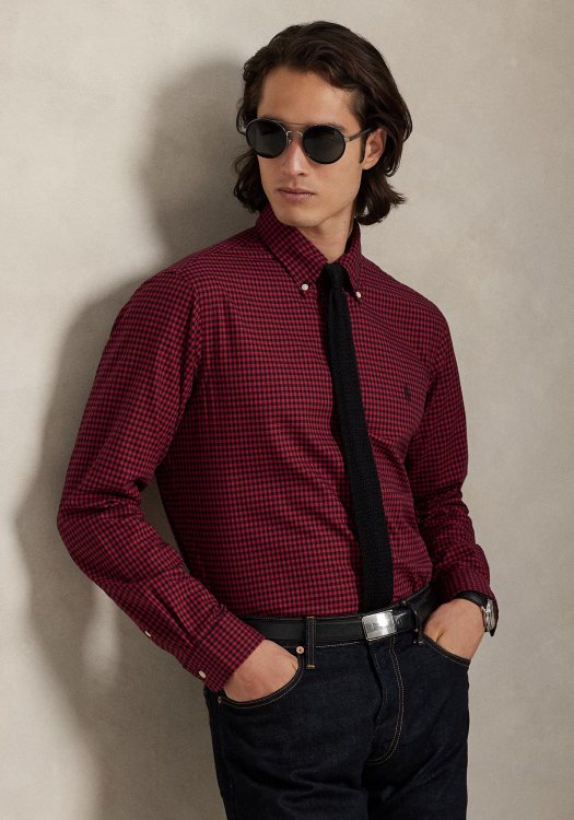 Polo Ralph Lauren Πουκάμισο της σειράς Check - 710953644 001 Wine/Nero