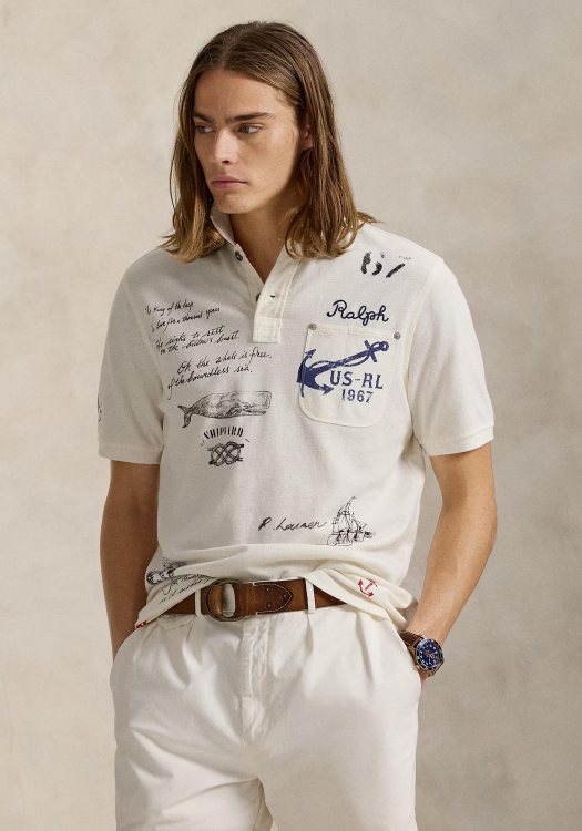 Polo Ralph Lauren Polo Μπλούζα της σειράς Graphic - 710965004 001 White 