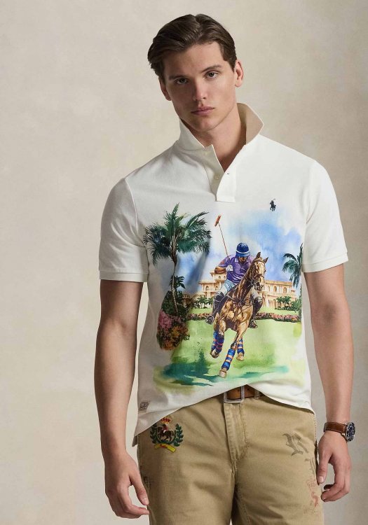Polo Ralph Lauren Polo Μπλούζα Graphic - 710B13537 001 White 