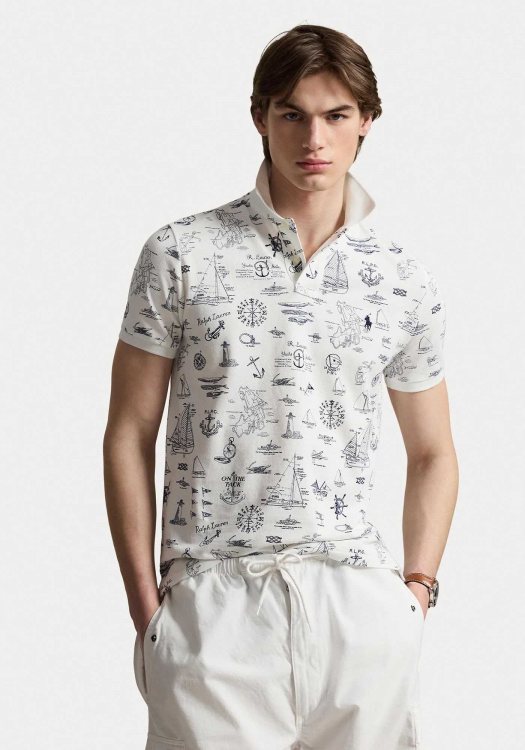 Polo Ralph Lauren Polo Μπλούζα Print - 710B18827 001 White