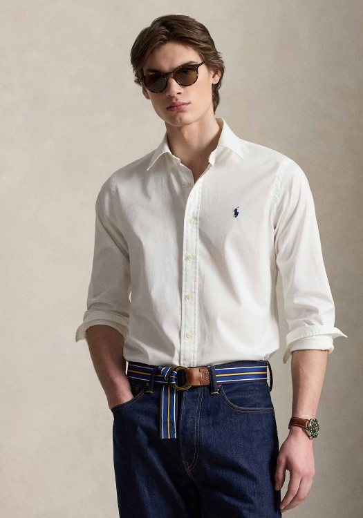 Polo Ralph Lauren Πουκάμισο Featherweight  Twill - 710B20512 003 White