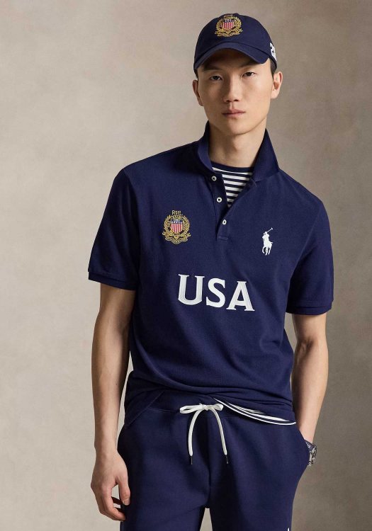 Polo Ralph Lauren Polo Μπλούζα Brasil Polo - 710B20858 001 Newport Navy