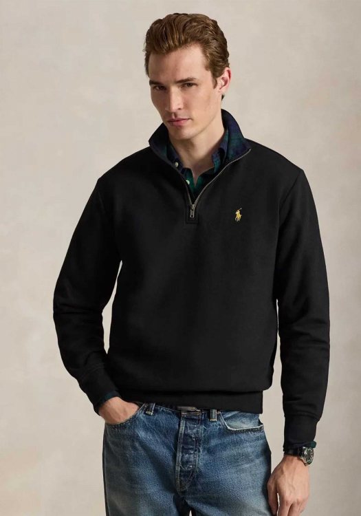 Polo Ralph Lauren Quarter Zip Fleece - 710B28291 001 Black