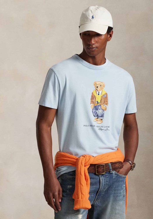 Polo Ralph Lauren Μπλούζα Polo Bear - 710P07347 001 Blue Heritage Bear