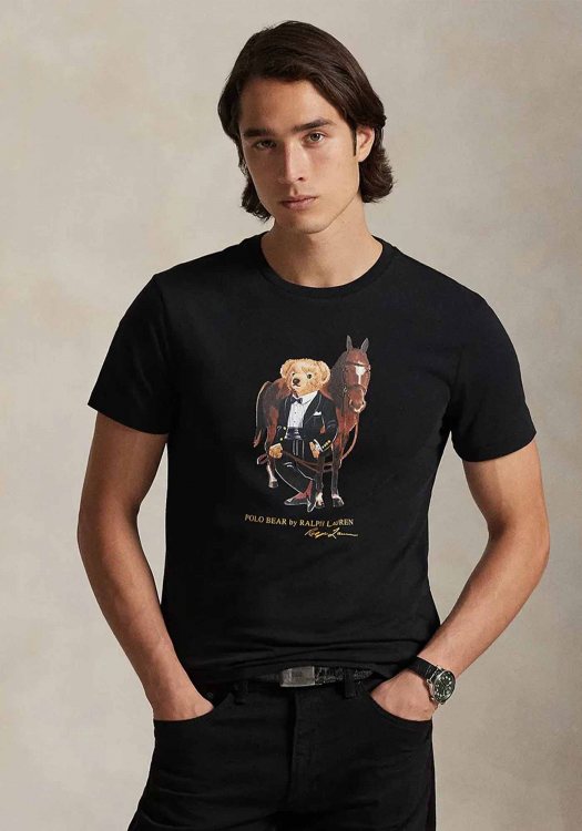 Polo Ralph Lauren Μπλούζα Polo Bear - 710P08093 002 Black
