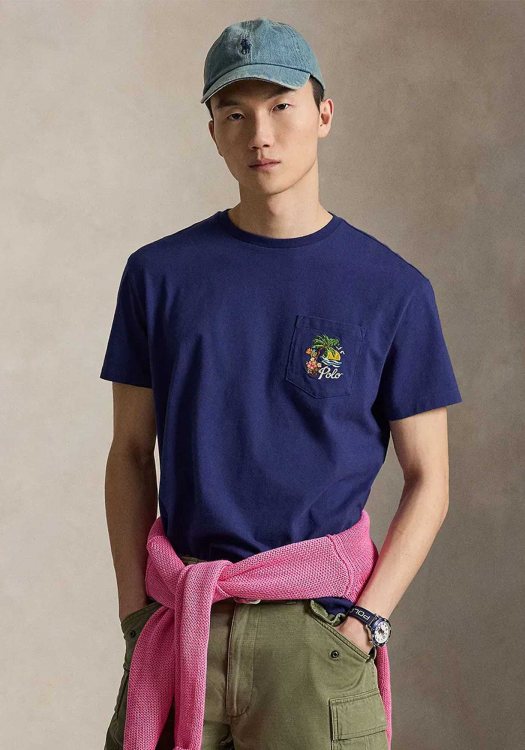 Polo Ralph Lauren Μπλούζα Knit - 710B14586 001 Blue