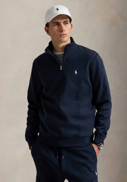 Polo Ralph Lauren Half Zip Jersey της σειράς Quarter - 710P06234 002 Blue