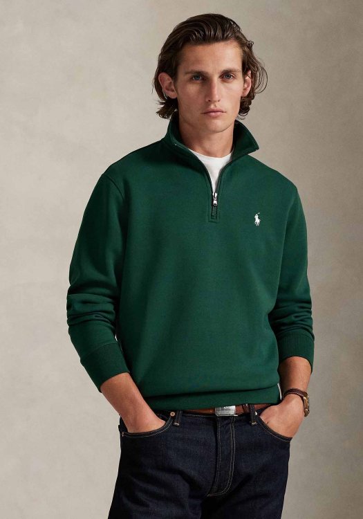 Polo Ralph Lauren Half Zip Jersey της σειράς Quarter - 710P06234 010 Green
