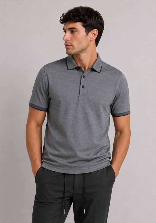 Daniel Hechter Polo Μπλούζα Easy GO - 74001 161901 690 Navy