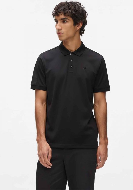 Karl Lagerfeld Polo Μπλούζα Pressbutton - 745000 562200  990 Black
