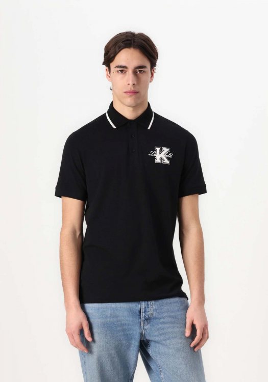 KARL Lagerfeld Κοντομάνικη Polo της σειράς Polo - 745015 552221 990 Black
