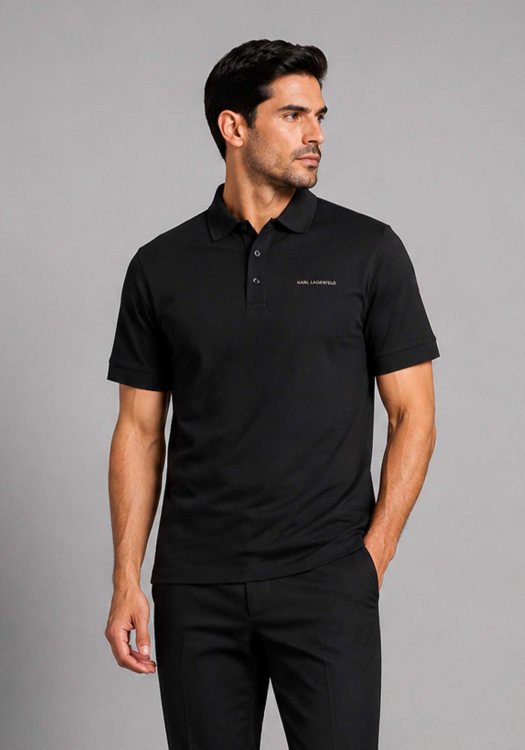 KARL Lagerfeld Κοντομάνικη Polo - 745015 563235 990 Black