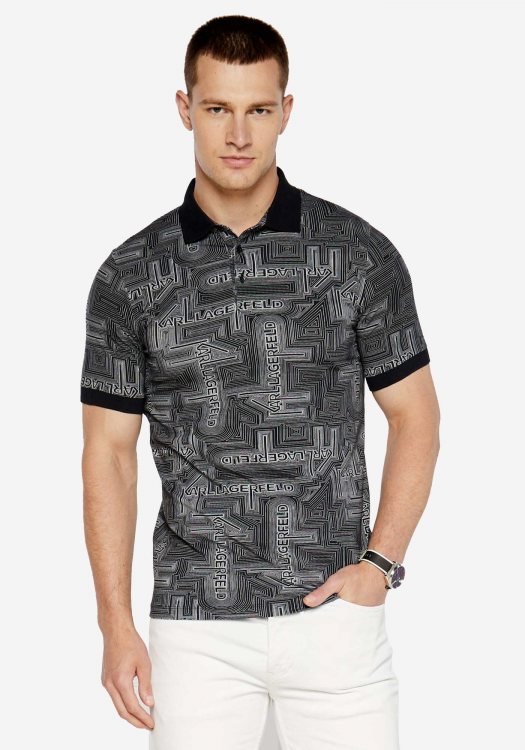 Karl Lagerfeld Polo Μπλούζα της σειράς Polo - 745086 543221 991 Black