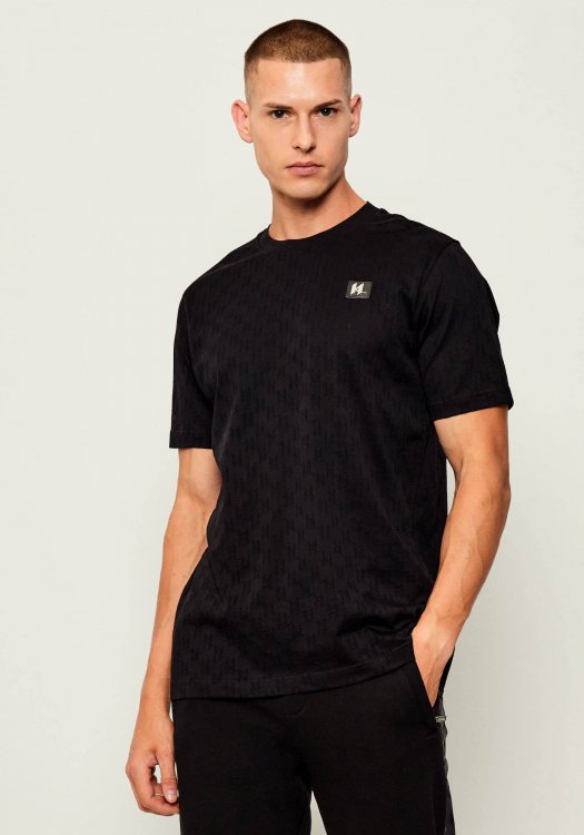 Karl Lagerfeld T Shirt της σειράς Crewneck - 755004 554201 990 Black