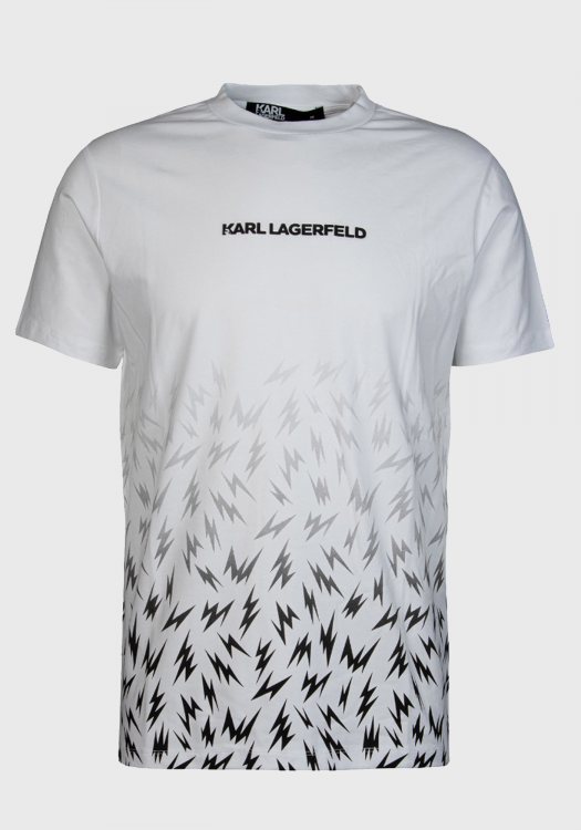Karl Lagerfeld T Shirt της σειράς Crewneck - 755033 542221 10 White