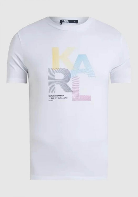 Karl Lagerfeld T Shirt της σειράς Crewneck - 755037 542221 10 White