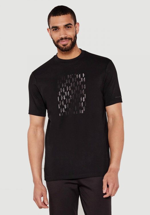Karl Lagerfeld T Shirt της σειράς Crewneck - 755037 553235 990 Black
