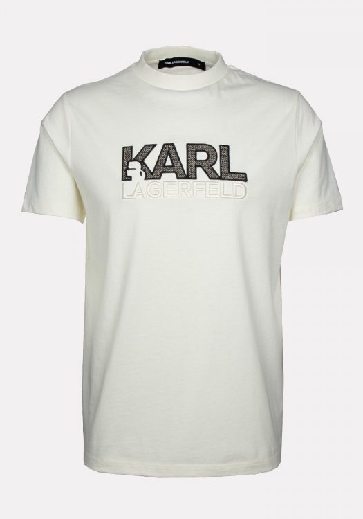 Karl Lagerfeld T Shirt της σειράς Crewneck - 755038 554225 80 Champagne