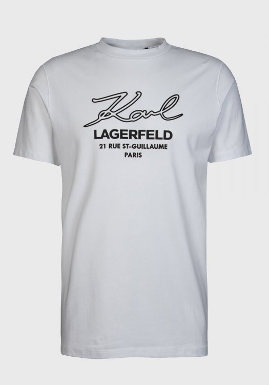 Karl Lagerfeld T Shirt της σειράς Crewneck - 755047 542221 10 White
