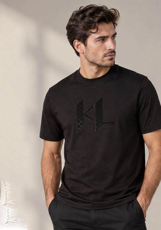 Karl Lagerfeld T Shirt Crewneck - 755047 564235 990 Black