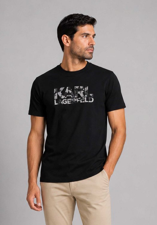Karl Lagerfeld T Shirt Crewneck - 755049 563221 990 Black