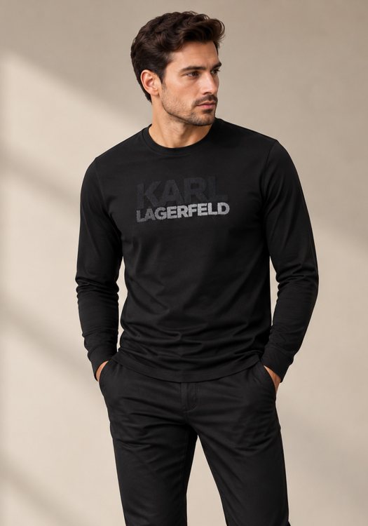 Karl Lagerfeld T Shirt Crewneck - 755061 564244 990 Black