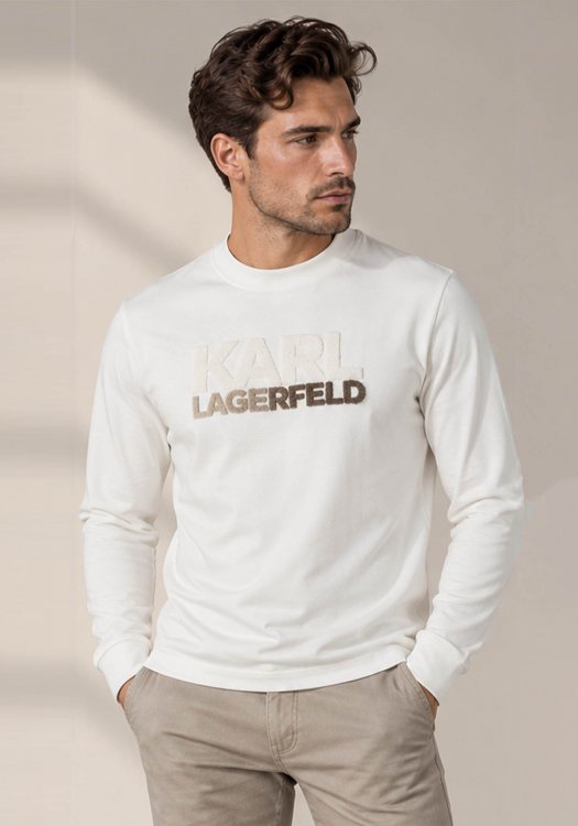 Karl Lagerfeld T Shirt Crewneck - 755061 564244 80 Champagne