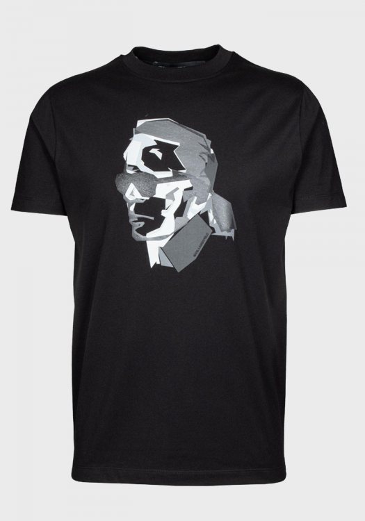 Karl Lagerfeld T Shirt της σειράς Crewneck - 755066 552241 990 Black