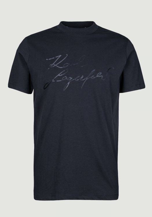 Karl Lagerfeld T Shirt της σειράς Crewneck - 755083 542225 690 Blue