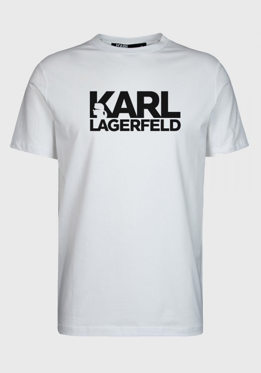 Karl Lagerfeld T Shirt της σειράς Crewneck - 755087 552235 10 White