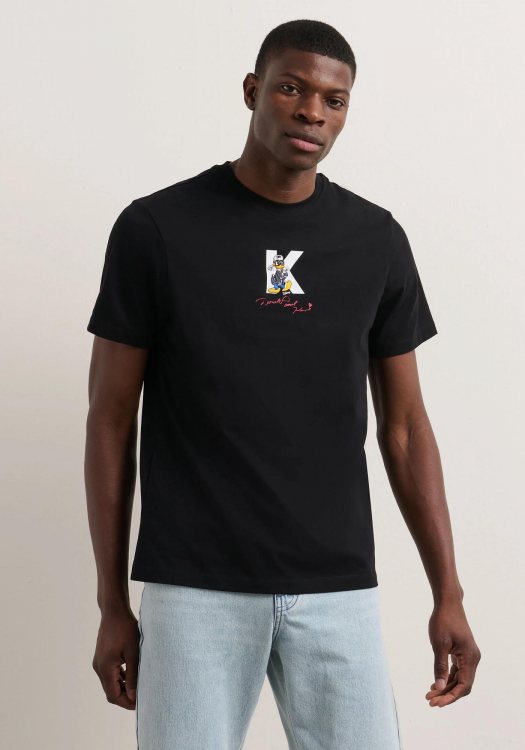 Karl Lagerfeld T Shirt της σειράς Disney - 755099 553270 990 Black