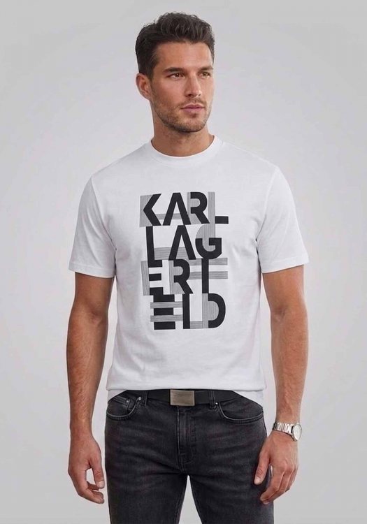 Karl Lagerfeld T Shirt Crewneck - 755130 562225 10 White