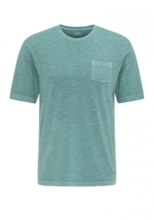 Fynch Hatton Κοντομάνικη T Shirt της γραμμής Organic σε Άνετη γραμμή - 1121 1600 734 Lidgreen