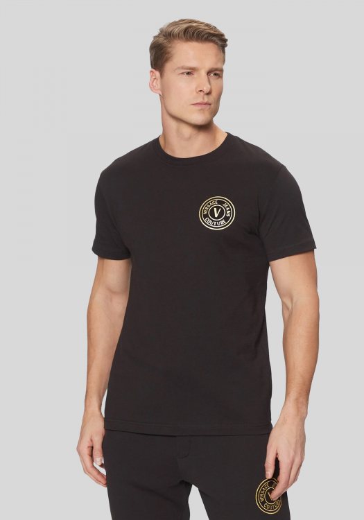 Versace Jeans Couture Μπλούζα της σειράς V-Emblem - 78GAHT00 78UP600 G89 Black