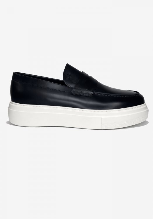 BOSS Shoes Δερμάτινα Loafers της σειράς Lo - D7936 Black Bergamo