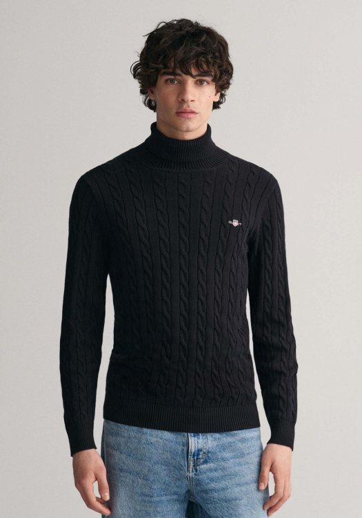 GANT Sweater της σειράς Cable - 8050607 005 Black