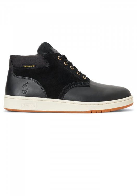 Polo Ralph Lauren Δερμάτινα Low Boots της σειράς Sneaker Boot - 809855863 002 Black