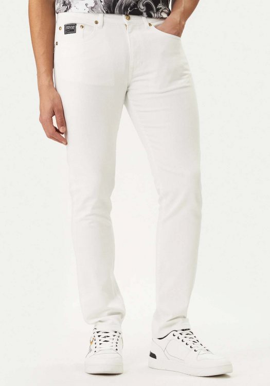 Versace Jeans Couture Denim Παντελόνι - 80GAB5S0 80UP500 003 White