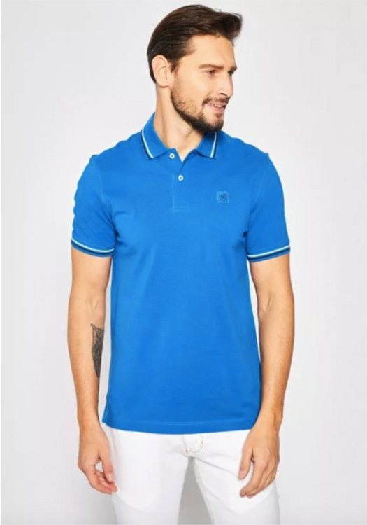 Βugatti Sportswear Polo T-Shirt - 8150 55001 360 Blue Roua 