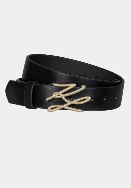 Karl Lagerfeld Ζώνη της σειράς Belt - 815300 542450 160 Black Gold