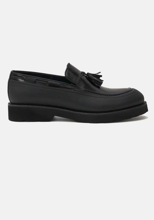 Perlamoda Δερμάτινα Παπούτσια Loafers - 8637 Black Acma